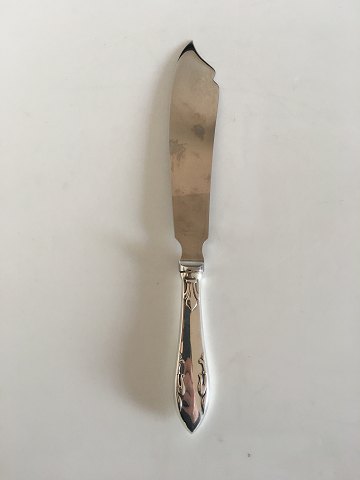 Delt Lilje Lagkagekniv i Sølv og Rustfrit Stål Frigast