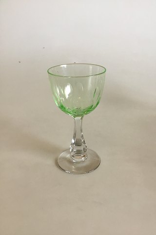 Dansk glas Derby med grøn Cuppa Hvidvinsglas