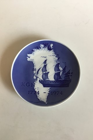 Royal Copenhagen Mindeplatte for KGH Den Kongelige Grønlandske Handel 200