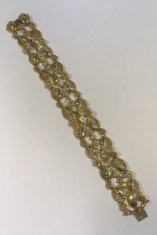 Georg Jensen 18K Guld Diamantbesat Armlænke No 17(1930-45)