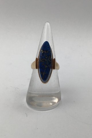 Hans Hansen 14K Guld Ring Lapis Lazuli