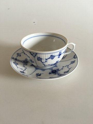 Royal Copenhagen Musselmalet Riflet Thekop og underkop No 465