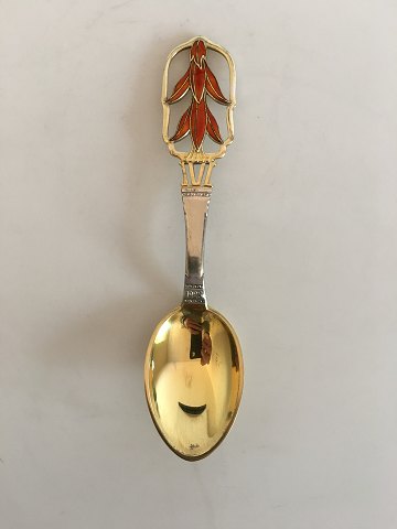 A. Michelsen Juleske 1928 Forgyldt Sterling Sølv med Emalje