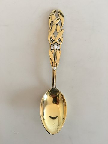 A. Michelsen Juleske 1941 Forgyldt Sterling Sølv med Emalje