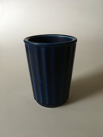 Aluminia Rillet Blå Vase