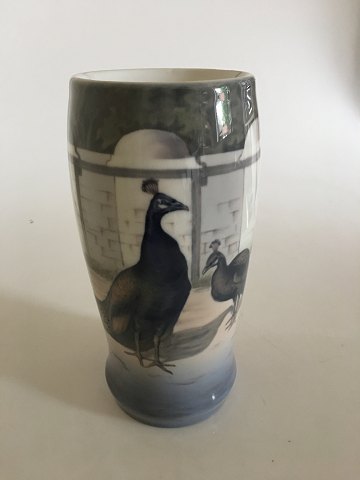 Bing & Grøndahl Art Nouveau Vase med Påfugle No 6336/95