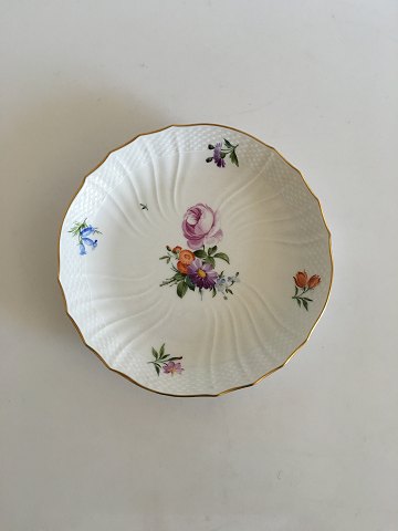 Royal Copenhagen Let Saksisk Blomst Salattallerken No. 1645