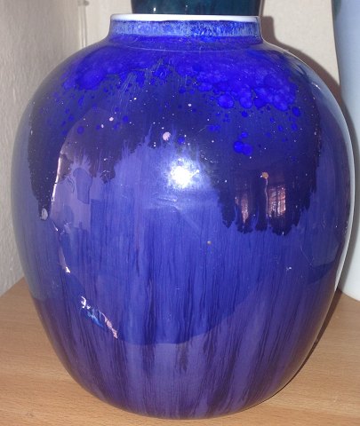 Royal Copenhagen Art Nouveau Krystal Glasur Vase af Søren Berg fra 4-1-1928