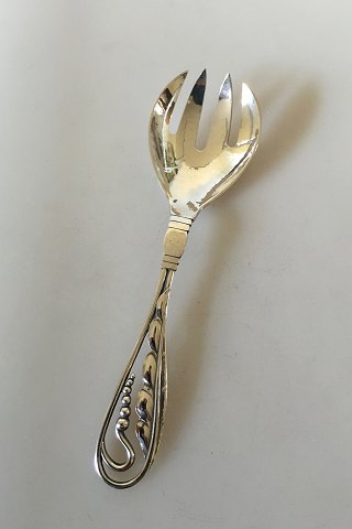 Georg Jensen Sterling Sølv Ornamental Serveringsgaffel No 42