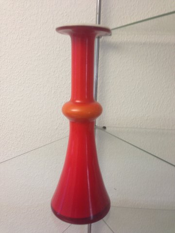 Holmegaard Rød/hvid palet vase
