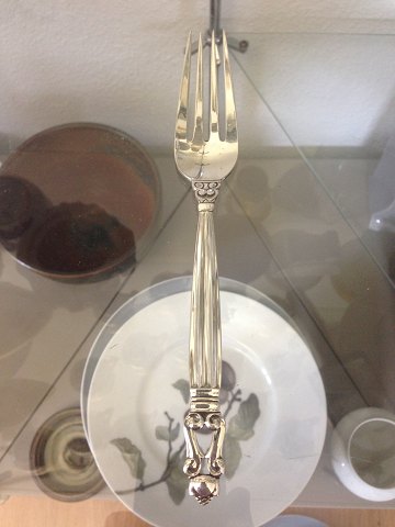 Georg Jensen Konge Sterling Sølv Frokost Gaffel No 022