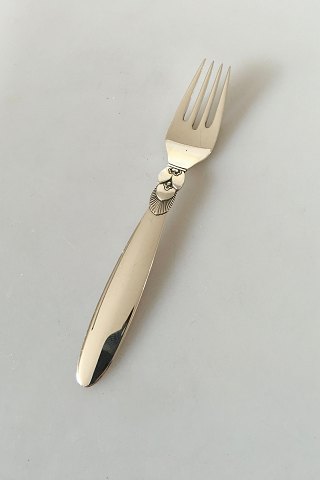 Georg Jensen Sterling Sølv Kaktus Frokostgaffel No 022