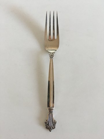 Georg Jensen Dronning Sterling Sølv Spisegaffel No 012