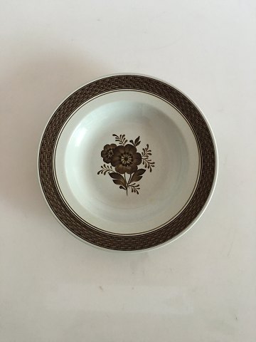 Royal Copenhagen Brun Tranquebar Dyb Tallerken No 1847