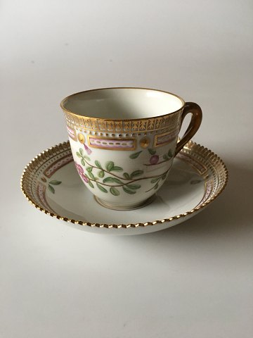 Royal Copenhagen Flora Danica Kaffekop og Underkop No 20/3597