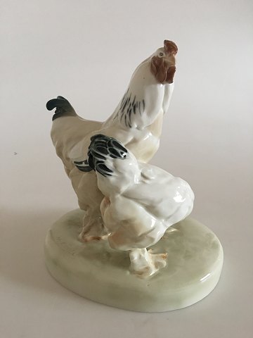 Meissen Figurine af To Kyllinger