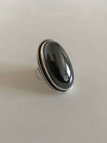 Georg Jensen Sterling Sølv Ring No 46E med Hæmatit