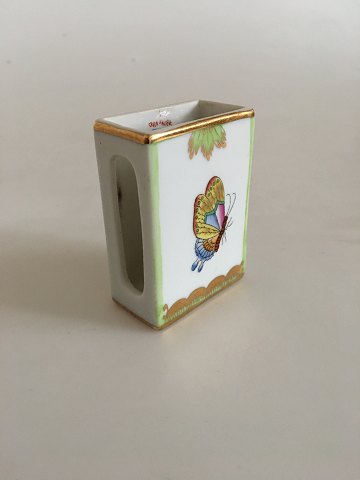 Herend Tændstikholder i Porcelæn med Sommerfugle Motiv