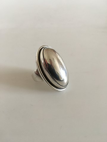 Georg Jensen Sterling Sølv Ring No 46E med Sølvsten