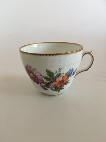 Royal Copenhagen Fuld Saksisk Blomst Chokoladekop No. 1548a (uden underkop)