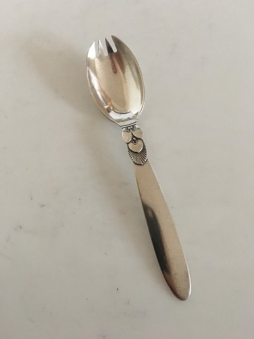 Georg Jensen Sterling Sølv Kaktus Ske/gaffel No 083