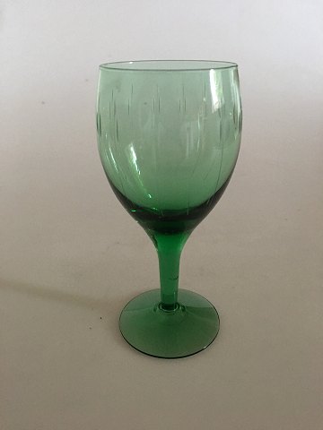 "Kirsten Pil" Grønt Hvidvinsglas fra Holmegaard