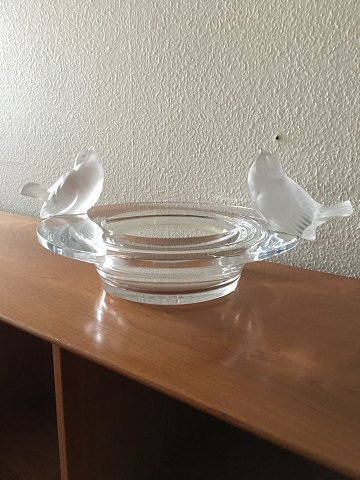 Lalique Glasskål med to Fugle. 1960