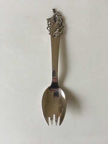 H.C. Andersen Eventyr Spork i Sølv. Fyrtøjet