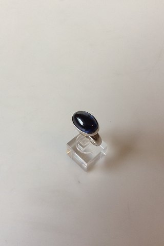 Georg Jensen Sterling Sølv Ring med Blå sten No 534