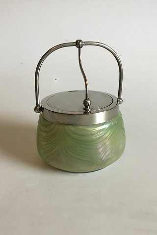 Art Nouveau sukker/marmelade glasskål.