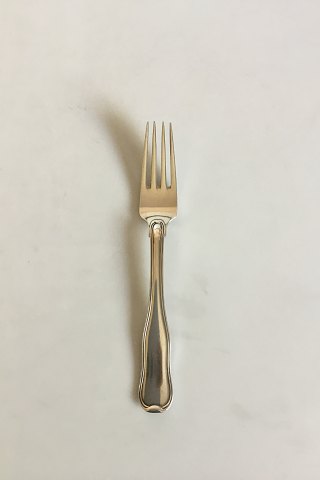 Georg Jensen Dobbeltriflet Sterling Sølv Spisegaffel No 002