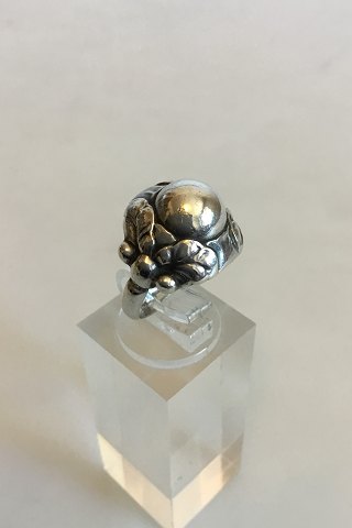 Georg Jensen Sterling Sølv Ring med Sølvsten No 11 B