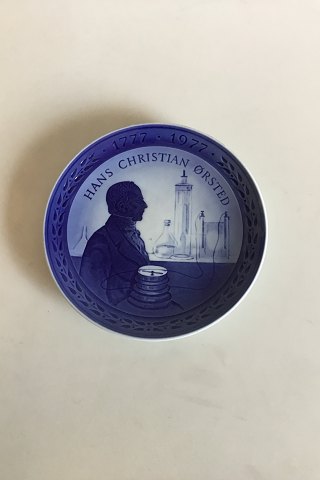 Royal Copenhagen jubilæumsplatte 1977 med
motiv af H.C.Ørsted