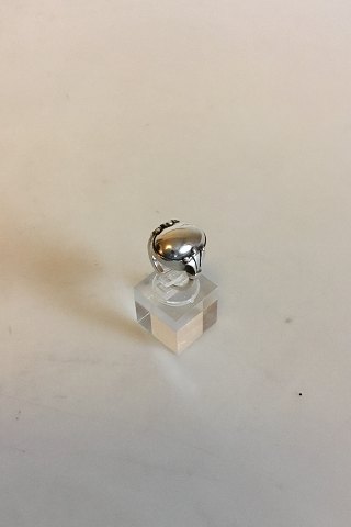 Georg Jensen Sterling Sølv Ring med Sølvsten No 51