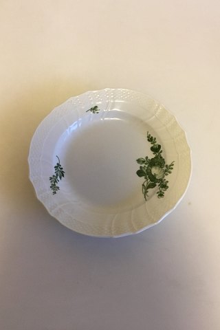 Royal Copenhagen Grøn Blomst Svejfet Frokosttallerken No 1624