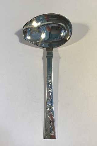 Hans Hansen Arvesølv 12 m gravering Sterling Sølv Sauceske L 17.5 cm