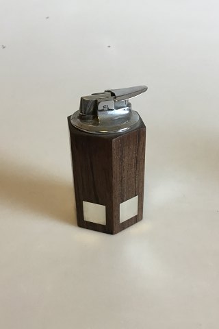 Hans Hansen Palisander og Sterling Sølv Sekskantet Lighter