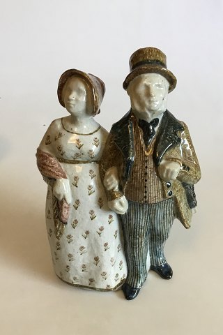 Bing & Grøndahl Stentøjsfigur af Borgerpar No 208 PMN