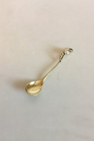 Georg Jensen Sterling Sølv Forgyldt Magnolia No 84 Kaffeske No 20