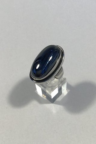 Georg Jensen Sterling Sølv Ring No 46E med Hæmatit Sten