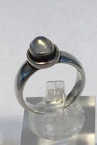 Georg Jensen Sterling Sølv Ring No 46C Månesten