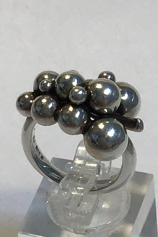 Georg Jensen Sterling Sølv Ring Moonlight Grapes, Lille