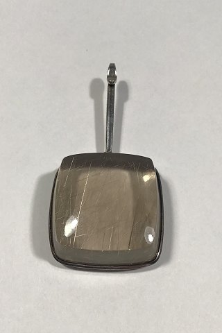 Georg Jensen Sterling Silver Rutile Quartz Pendant No 132 Torun