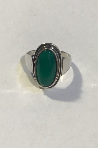 Georg Jensen Sterling Sølv Ring No 47 med grøn Agat