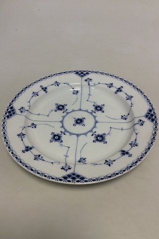 Royal Copenhagen Blue Fluted Halflace Round Serving Tray No 538