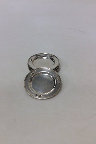 Sæt på 6 Georg Jensen Sterling Sølv Glasbakker no 428 D