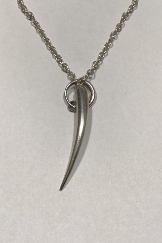 Georg Jensen Sterling Sølv Halskæde med UNO Vedhæng No 451 (2004)