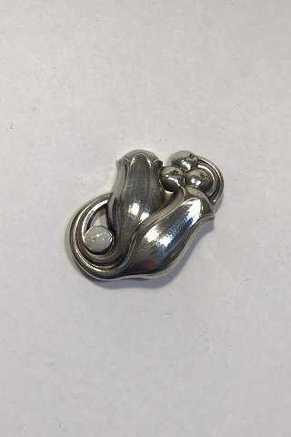 Georg Jensen Sterling Sølv Broche No 100B Opal