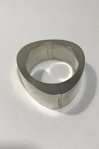 Georg Jensen Sterling Sølv Bred Armring Extra No 422 (Hængslet)