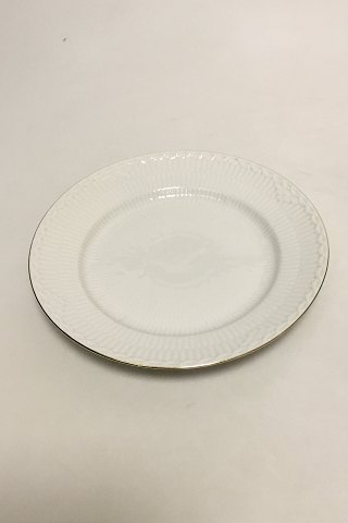 Royal Copenhagen Tradition Hvid Halvblonde m. Guld Salattallerken No 573